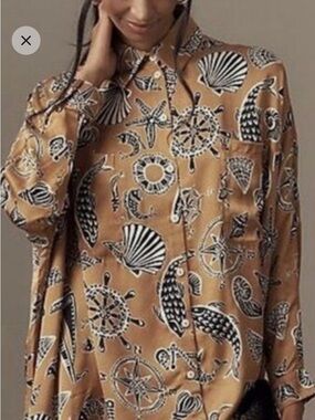 Anthropologie Corey Lynn Carter Nautical shirt